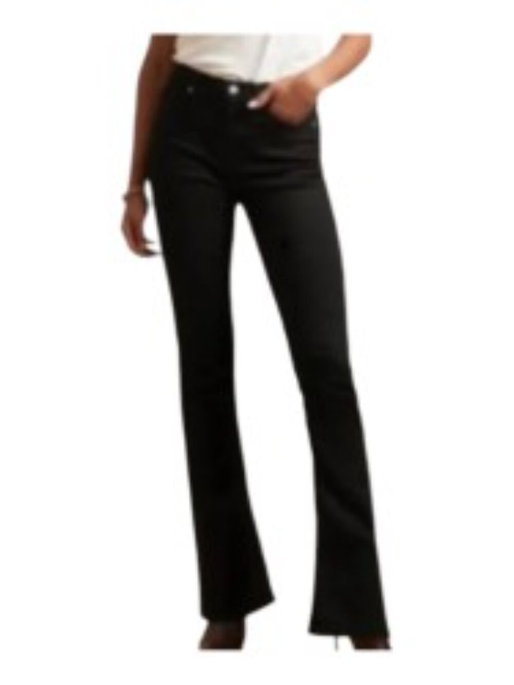NWT Banana Republic Black High Rise Flare Jeans 27
